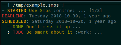 Example smos file
